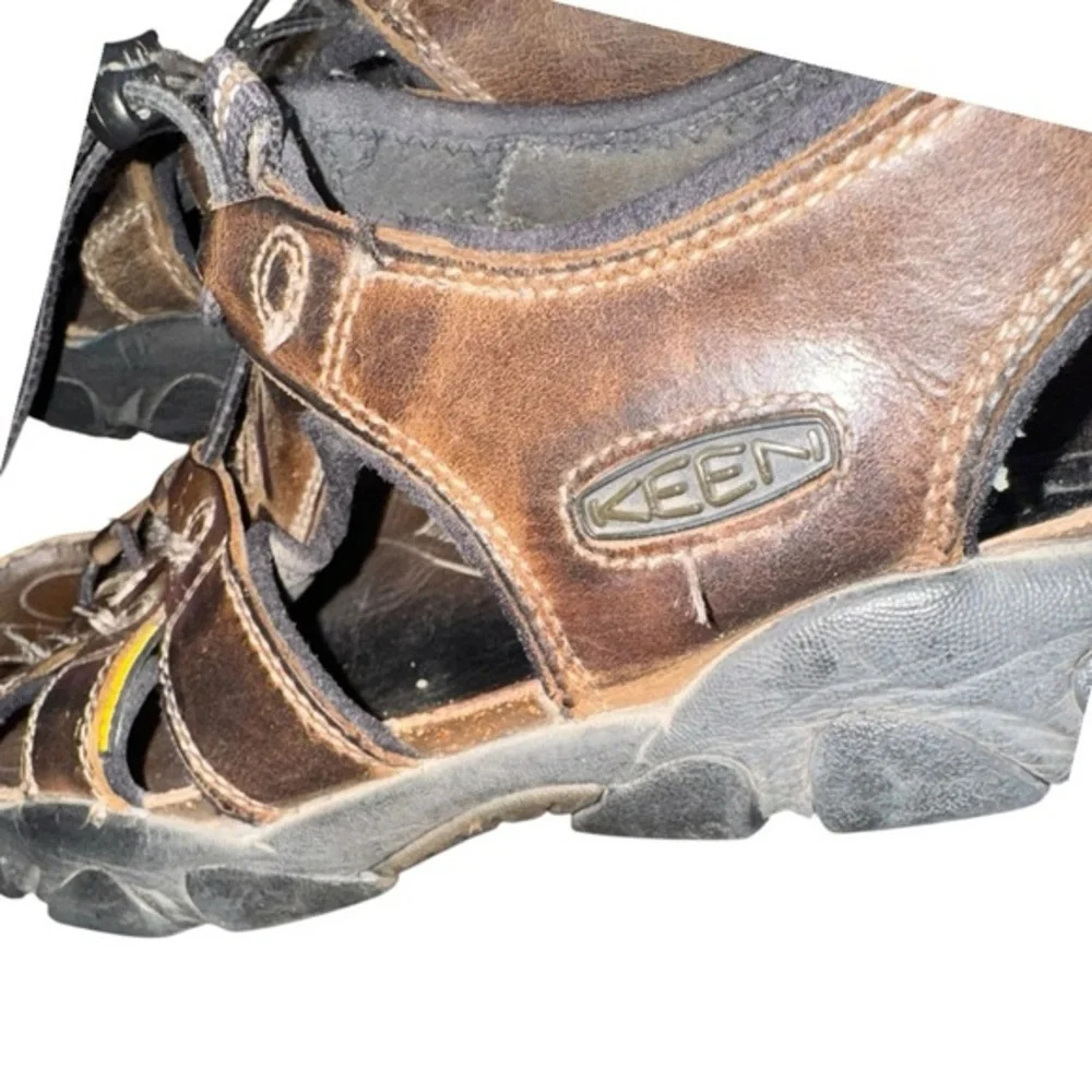 Keen Daytona Brown Leather Waterproof‎ Sport Sandals Shoes Men's Size: 12